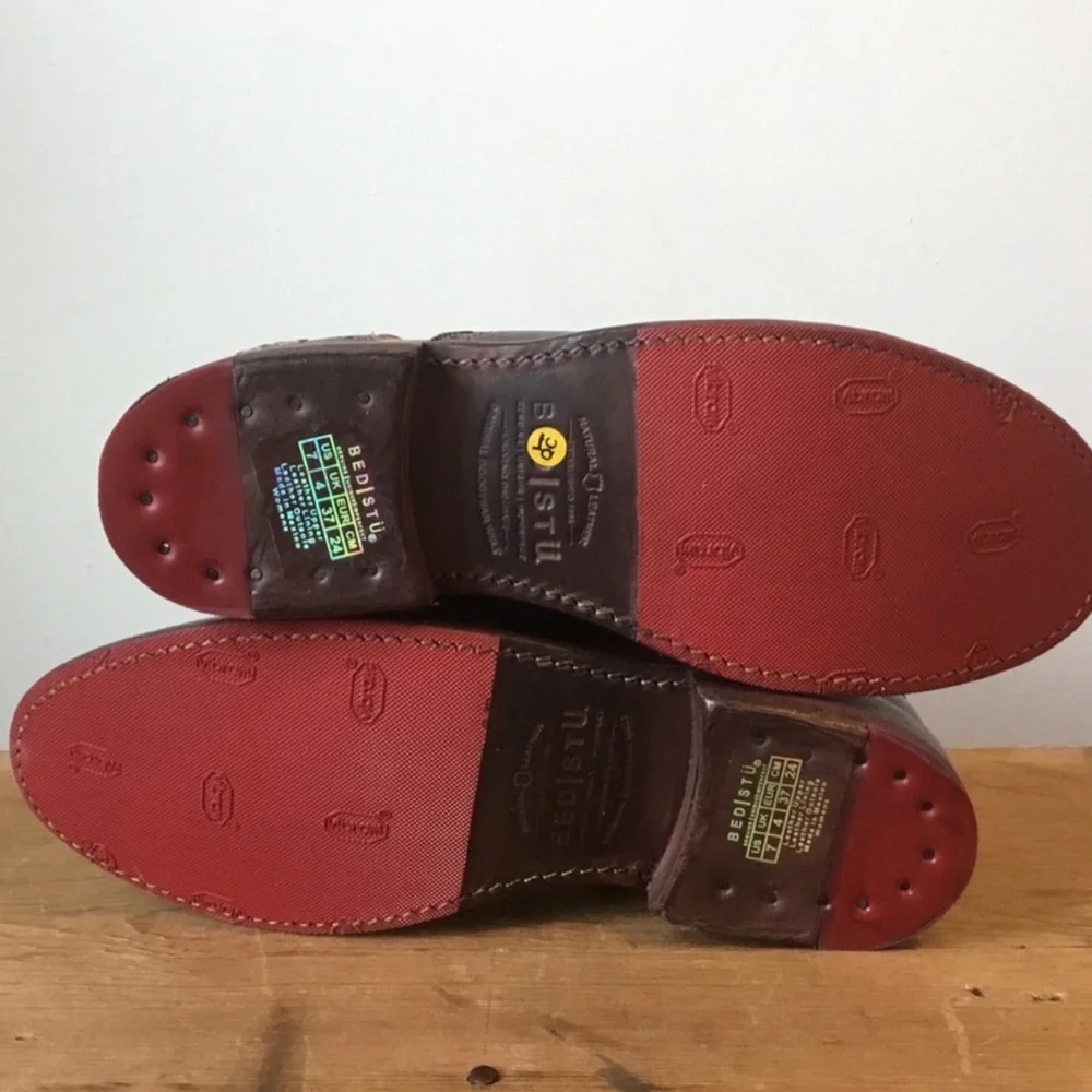 BedStu Odessa Leather Ankle Bootie Size 7 - Picture 5 of 8